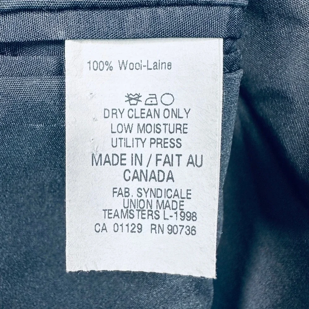 Lauren Ralph‎ Lauren 46L Gray 100% Wool 2 Button Blazer Sport Coat Jacket Office